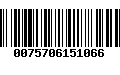 Código de Barras 0075706151066