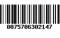 Código de Barras 0075706302147