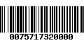 Código de Barras 0075717320000