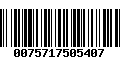 Código de Barras 0075717505407