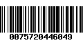 Código de Barras 0075720446049