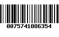 Código de Barras 0075741086354