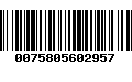 Código de Barras 0075805602957