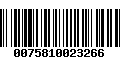 Código de Barras 0075810023266