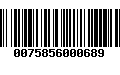 Código de Barras 0075856000689