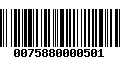 Código de Barras 0075880000501