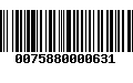 Código de Barras 0075880000631