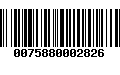 Código de Barras 0075880002826