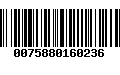 Código de Barras 0075880160236