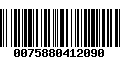 Código de Barras 0075880412090