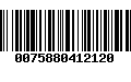 Código de Barras 0075880412120