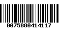 Código de Barras 0075880414117