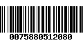 Código de Barras 0075880512080