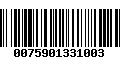 Código de Barras 0075901331003