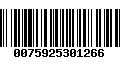 Código de Barras 0075925301266