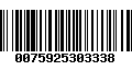 Código de Barras 0075925303338