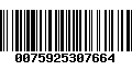 Código de Barras 0075925307664