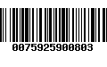 Código de Barras 0075925900803