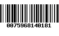 Código de Barras 0075968140181