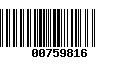 Código de Barras 00759816