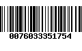 Código de Barras 0076033351754