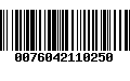 Código de Barras 0076042110250