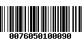 Código de Barras 0076050100090