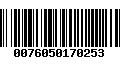 Código de Barras 0076050170253