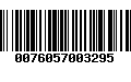 Código de Barras 0076057003295