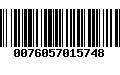 Código de Barras 0076057015748