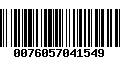 Código de Barras 0076057041549