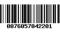 Código de Barras 0076057042201