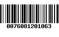 Código de Barras 0076081201063