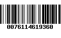 Código de Barras 0076114619360