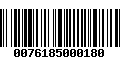 Código de Barras 0076185000180