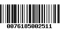 Código de Barras 0076185002511