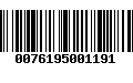 Código de Barras 0076195001191