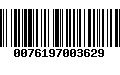 Código de Barras 0076197003629
