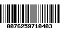 Código de Barras 0076259710403