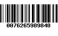 Código de Barras 0076265989848