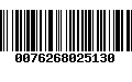 Código de Barras 0076268025130