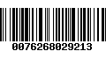 Código de Barras 0076268029213