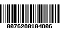 Código de Barras 0076280104806