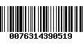 Código de Barras 0076314390519