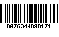 Código de Barras 0076344890171