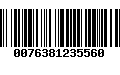 Código de Barras 0076381235560