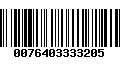 Código de Barras 0076403333205