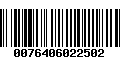 Código de Barras 0076406022502