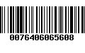 Código de Barras 0076406065608