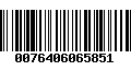 Código de Barras 0076406065851